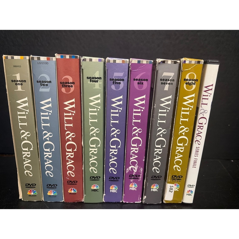 Will & Grace Complete Series DVD Set Seasons 1-8 & Series Finale NBC Sitcom